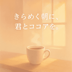 きらめく朝に、君とココアを。